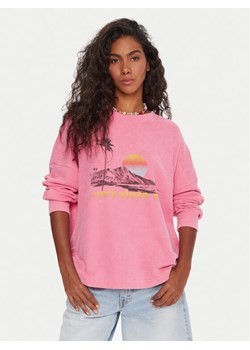 Roxy Bluza Eastside ERJKT04322 Różowy Boxy Fit ze sklepu MODIVO w kategorii Bluzy damskie - zdjęcie 185913098