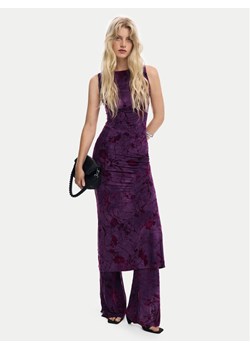 Desigual Sukienka koktajlowa Alina 25WWVK33 Fioletowy Slim Fit ze sklepu MODIVO w kategorii Sukienki - zdjęcie 185913319