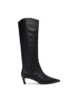 Calvin Klein Kozaki Ess Kitten Heel Long Boots HW0HW02690 Czarny ze sklepu MODIVO w kategorii Botki - zdjęcie 185913448