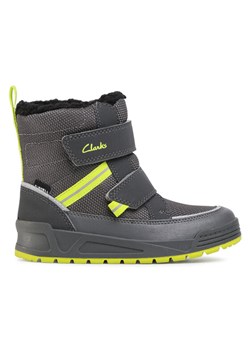 Clarks Śniegowce Jumper Jump K 261535787 Szary - id: 0000207491816 - marki Clarks - 185913457 Clarks Śniegowce Jumper Jump K 261535787 Szary ze sklepu MODIVO w kategorii Buty zimowe dziecięce - zdjęcie 185913457