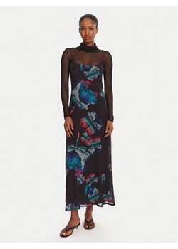 Desigual Sukienka codzienna Watercolor Lacroix 25WWVK03 Czarny Regular Fit ze sklepu MODIVO w kategorii Sukienki - zdjęcie 185913487