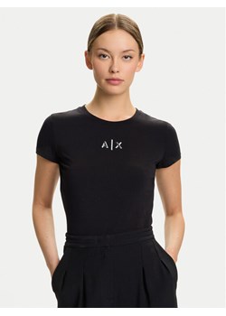 Armani Exchange T-Shirt XW001382 AF16294 UC001 Czarny Slim Fit ze sklepu MODIVO w kategorii Bluzki damskie - zdjęcie 185913506