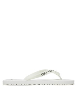 Calvin Klein Jeans Japonki Beach Sandal Transparent Tpu YM0YM01267 Biały ze sklepu MODIVO w kategorii Klapki męskie - zdjęcie 185913538