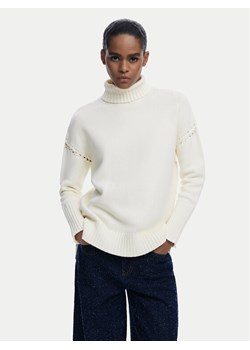 Desigual Golf Vantaa 25WWJF11 Biały Relaxed Fit ze sklepu MODIVO w kategorii Swetry damskie - zdjęcie 185913556