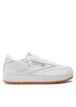 Reebok Sneakersy Club C Double FV5658 Biały ze sklepu MODIVO w kategorii Buty sportowe damskie - zdjęcie 185913565