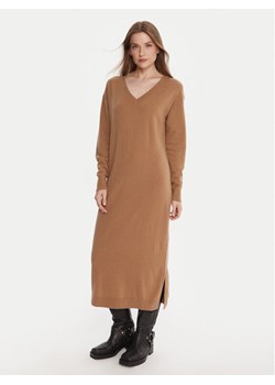 Weekend Max Mara Sukienka dzianinowa Zenith 2525326012 Beżowy Regular Fit ze sklepu MODIVO w kategorii Sukienki - zdjęcie 185913767