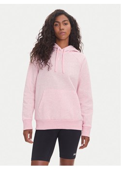 Under Armour Bluza Ua Rival 1379500 Różowy Loose Fit ze sklepu MODIVO w kategorii Bluzy damskie - zdjęcie 185913865