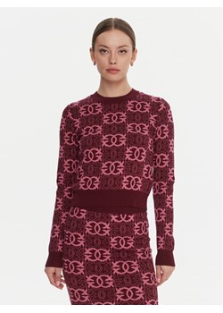 PINKO Sweter Gypsies 106041 A2YD Bordowy Regular Fit ze sklepu MODIVO w kategorii Swetry damskie - zdjęcie 185913889