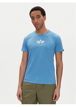 Alpha Industries T-Shirt Basic 118533 Niebieski Regular Fit ze sklepu MODIVO w kategorii T-shirty męskie - zdjęcie 185913967