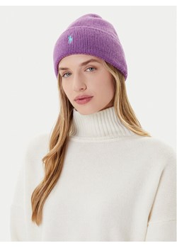 Polo Ralph Lauren Czapka 455954355010 Fioletowy ze sklepu MODIVO w kategorii Czapki zimowe damskie - zdjęcie 185913986