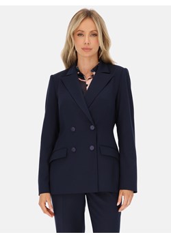 Elegancka marynarka damska granatowa dwurzędowa L’AF Uma ze sklepu Eye For Fashion w kategorii Marynarki damskie - zdjęcie 185922219