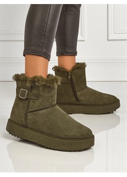 Royalfashion Krótkie buty a'la śniegowce damskie Aurelia Classico ze sklepu royalfashion.pl w kategorii Śniegowce damskie - zdjęcie 185923217