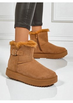 Royalfashion Krótkie buty a'la śniegowce damskie Aurelia Classico ze sklepu royalfashion.pl w kategorii Śniegowce damskie - zdjęcie 185923308