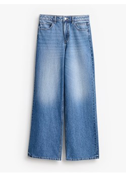 Mohito - Jeansy wide leg - niebieski - id: 306FX-50J - marki Mohito - 185925699 Mohito - Jeansy wide leg - niebieski ze sklepu Mohito w kategorii Jeansy damskie - zdjęcie 185925699