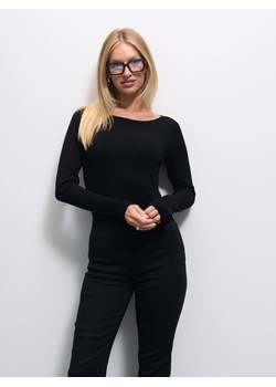 Mohito - Czarny sweter z wiskozą - czarny ze sklepu Mohito w kategorii Swetry damskie - zdjęcie 185926176