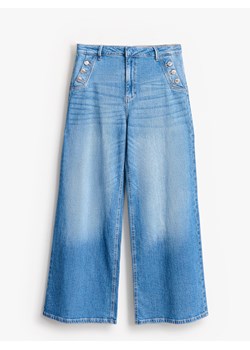Mohito - Jeansy wide leg petite - niebieski ze sklepu Mohito w kategorii Jeansy damskie - zdjęcie 185926549