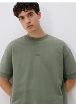 Reserved - T-shirt boxy z nadrukiem - jasnozielony ze sklepu Reserved w kategorii T-shirty męskie - zdjęcie 185928385