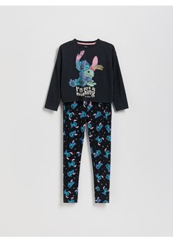 Reserved - Dwuczęściowa piżama Lilo i Stitch - ciemnoszary ze sklepu Reserved w kategorii Piżamy dziecięce - zdjęcie 185931629