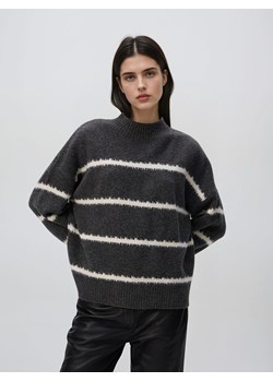 Reserved - Sweter w paski - szary ze sklepu Reserved w kategorii Swetry damskie - zdjęcie 185933806