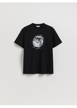 Reserved - T-shirt regular z nadrukiem - czarny ze sklepu Reserved w kategorii T-shirty męskie - zdjęcie 185935889