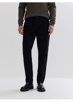 Reserved - Bawełniane spodnie slim fit - czarny ze sklepu Reserved w kategorii Spodnie męskie - zdjęcie 185936355