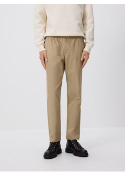 Reserved - Spodnie jogger slim - beżowy ze sklepu Reserved w kategorii Spodnie męskie - zdjęcie 185938278