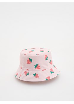 Reserved - Dwustronny kapelusz bucket hat - różowy ze sklepu Reserved w kategorii Czapki dziecięce - zdjęcie 185942787
