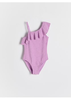 Reserved - Strój kąpielowy z falbanką - fioletowy ze sklepu Reserved w kategorii Stroje kąpielowe - zdjęcie 185943398