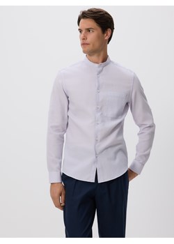 Reserved - Koszula slim fit ze stójką - lawendowy ze sklepu Reserved w kategorii Koszule męskie - zdjęcie 185944318