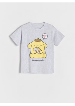 Reserved - T-shirt Pompompurin - jasnoszary ze sklepu Reserved w kategorii Bluzki dziewczęce - zdjęcie 185947515