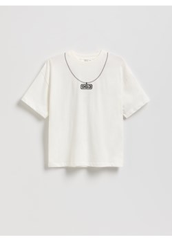 Reserved - T-shirt z nadrukiem - biały ze sklepu Reserved w kategorii T-shirty chłopięce - zdjęcie 185947596