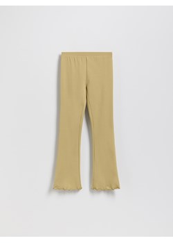 Reserved - Legginsy flare - oliwkowy ze sklepu Reserved w kategorii Spodnie dziewczęce - zdjęcie 185947909