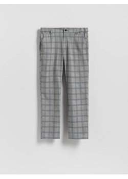 Reserved - Spodnie chino slim w kratę - szary ze sklepu Reserved w kategorii Spodnie męskie - zdjęcie 185948396