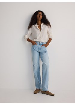Reserved - Jeansy straight ze średnim stanem - niebieski - id: YS041-50J - marki Reserved - 185950596 Reserved - Jeansy straight ze średnim stanem - niebieski ze sklepu Reserved w kategorii Jeansy damskie - zdjęcie 185950596