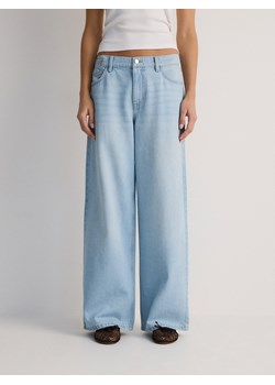 Reserved - Jeansy wide leg baggy - niebieski ze sklepu Reserved w kategorii Jeansy damskie - zdjęcie 185950687