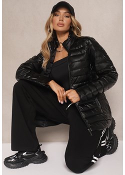 Czarna Pikowana Kurtka Zasuwana Blaia - id: 16M9110-38-BLACK - marki Renee - 185952766 Czarna Pikowana Kurtka Zasuwana Blaia ze sklepu renee.pl w kategorii Kurtki damskie - zdjęcie 185952766