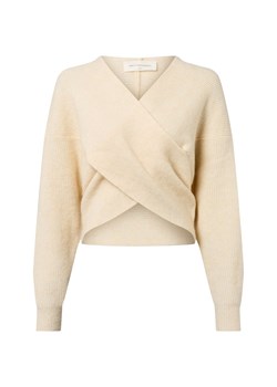 Msch Copenhagen Sweter damski z zawartością alpaki - MSCHZinelle Kobiety beżowy jednolity ze sklepu vangraaf w kategorii Swetry damskie - zdjęcie 185956685