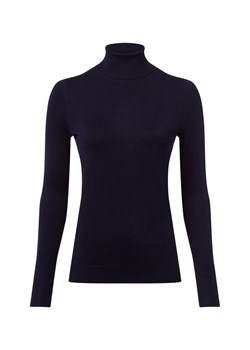 Marie Lund Sweter damski z dzianiny Kobiety granatowy jednolity ze sklepu vangraaf w kategorii Swetry damskie - zdjęcie 185956728