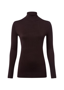 Marie Lund Sweter damski z dzianiny Kobiety czekoladowy jednolity ze sklepu vangraaf w kategorii Swetry damskie - zdjęcie 185956729