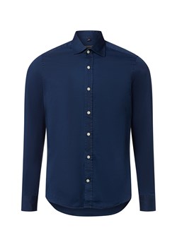 Finshley & Harding Koszula męska Mężczyźni Slim Fit Bawełna indygo jednolity ze sklepu vangraaf w kategorii Koszule męskie - zdjęcie 185956736
