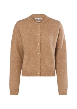 Marie Lund Damski kardigan z zawartością alpaki Kobiety wielbłądzi marmurkowy ze sklepu vangraaf w kategorii Swetry damskie - zdjęcie 185956759