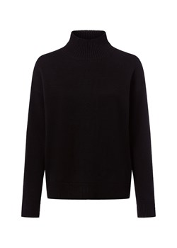 Marie Lund Damski sweter merino Kobiety Wełna merino czarny jednolity ze sklepu vangraaf w kategorii Swetry damskie - zdjęcie 185956768