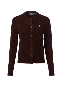 Polo Ralph Lauren Kardigan damski z zawartością kaszmiru Kobiety Kaszmir czekoladowy jednolity ze sklepu vangraaf w kategorii Swetry damskie - zdjęcie 185956826