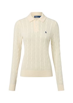 Polo Ralph Lauren Damski sweter z dzianiny z zawartością kaszmiru Kobiety Wełna écru jednolity ze sklepu vangraaf w kategorii Swetry damskie - zdjęcie 185956827
