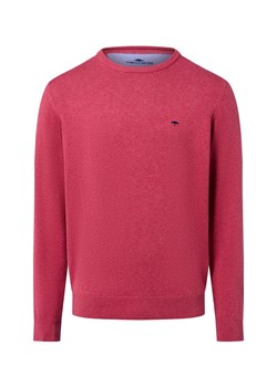 Fynch-Hatton Męski sweter Mężczyźni Bawełna malinowy marmurkowy ze sklepu vangraaf w kategorii Swetry męskie - zdjęcie 185956846
