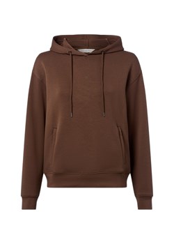 Msch Copenhagen Damska bluza z kapturem - MSCHIma Kobiety czekoladowy jednolity ze sklepu vangraaf w kategorii Bluzy damskie - zdjęcie 185956859