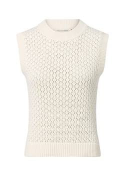 Msch Copenhagen Sweter damski - MSCHDaina Kobiety écru wypukły wzór tkaniny ze sklepu vangraaf w kategorii Kamizelki damskie - zdjęcie 185956868