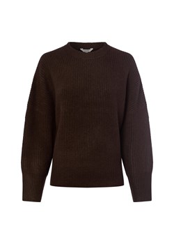 mbyM Damski sweter z dzianiny - Gillian Kobiety dzianina grubo tkana czekoladowy jednolity ze sklepu vangraaf w kategorii Swetry damskie - zdjęcie 185956888