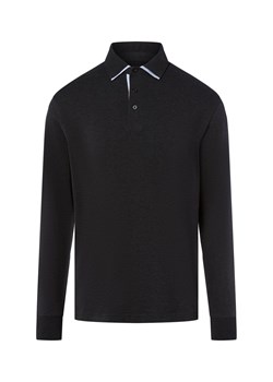 James Męska koszulka polo Mężczyźni Bawełna antracytowy jednolity ze sklepu vangraaf w kategorii T-shirty męskie - zdjęcie 185956896
