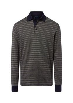 James Męska koszulka polo z długim rękawem Mężczyźni Bawełna granatowy w paski ze sklepu vangraaf w kategorii T-shirty męskie - zdjęcie 185956899
